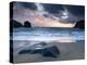 Sunset on Dalbeg Beach, Isle of Lewis, Hebrides, Scotland, UK-Nadia Isakova-Premier Image Canvas