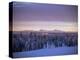 Sunset on Grand Tetons from Two Tops, West Yellowstone, Montana, USA-Alison Wright-Premier Image Canvas