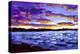 Sunset on Puget Sound-Patty Baker-Stretched Canvas