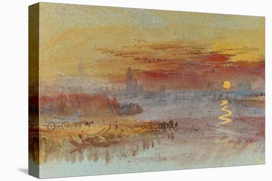 Sunset on Rouen-JMW Turner-Premier Image Canvas