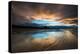 Sunset on the Beach at Bamburgh, Northumberland England UK-Tracey Whitefoot-Premier Image Canvas