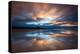 Sunset on the Beach at Bamburgh, Northumberland England UK-Tracey Whitefoot-Premier Image Canvas