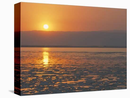 Sunset on the Dead Sea, Jordan, Middle East-Alison Wright-Premier Image Canvas
