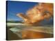 Sunset on the ocean, New South Wales, Australia-Frank Krahmer-Stretched Canvas