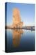 Sunset on the Padrao Dos Descobrimentos (Monument to the Discoveries) Reflected in Tagus River-Roberto Moiola-Premier Image Canvas