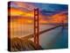 Sunset on the red bridge-Marco Carmassi-Premier Image Canvas