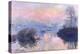 Sunset on the Seine at Lavacourt, Winter Effect-Claude Monet-Premier Image Canvas