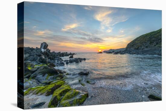 Sunset over Atlantic, Combesgate Beach-John Guidi-Premier Image Canvas