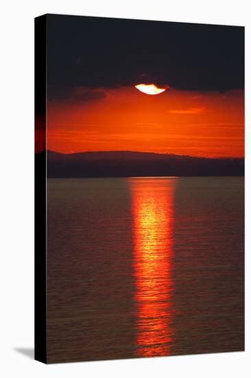 Sunset over Calm Sea. June 2010-Peter Cairns-Premier Image Canvas