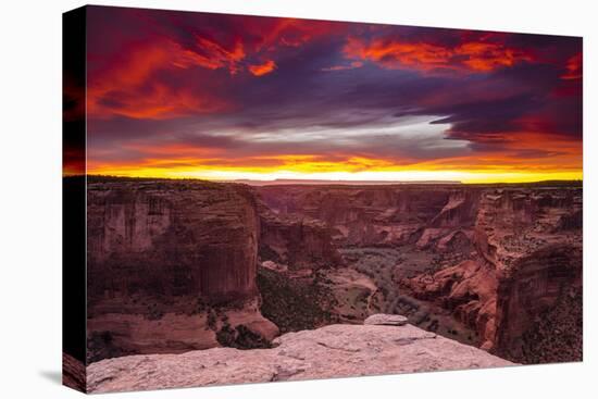 Sunset over Canyon De Chelly, Canyon De Chelly National Monument-Russ Bishop-Premier Image Canvas