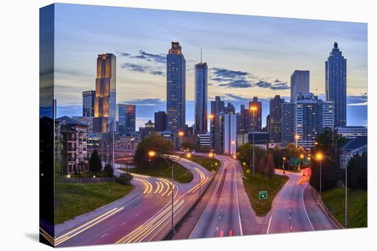 Sunset over downtown Atlanta, Georgia, USA-Panoramic Images-Premier Image Canvas