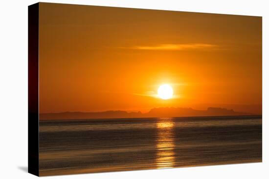 Sunset over Faxafloi Bay, Reykjavik, Iceland-null-Stretched Canvas