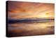 Sunset over Great Salt Lake Looking Towards Lakeside Mountains. Utah-Howie Garber-Premier Image Canvas