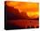 Sunset Over Lake in Glacier National Park-Mick Roessler-Premier Image Canvas