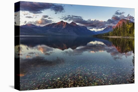 Sunset over Lake Mcdonald in Glacier National Park, Montana, Usa-Chuck Haney-Premier Image Canvas