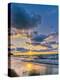 Sunset over Lake Superior, Keweenaw Peninsula, Upper Peninsula, Alger County, Michigan, USA-null-Premier Image Canvas