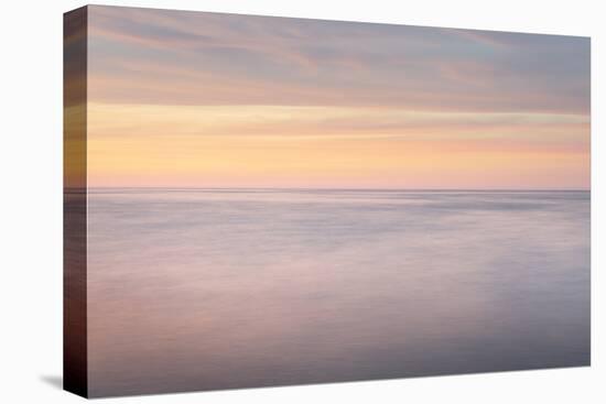 Sunset over Lake Superior seen from beach at Whitefish Point, Upper Peninsula, Michigan-Alan Majchrowicz-Premier Image Canvas