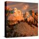 Sunset Over Mount Rushmore-null-Stretched Canvas