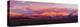 Sunset over Mountain Range, Sangre De Cristo Mountains, Taos, Taos County, New Mexico, Usa-null-Stretched Canvas