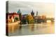 Sunset over Prague & Vlatava-null-Stretched Canvas