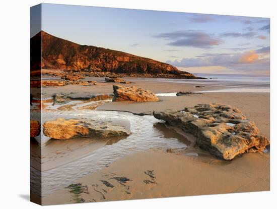 Sunset over Rocks with Flowing Water at Dunraven Bay, Southerndown, Wales-Chris Hepburn-Premier Image Canvas