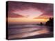 Sunset over Surfers, Biarritz, Pyrenees Atlantiques, Aquitaine, France-Doug Pearson-Premier Image Canvas