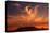 Sunset over Table Mountain-Charles O'Rear-Premier Image Canvas