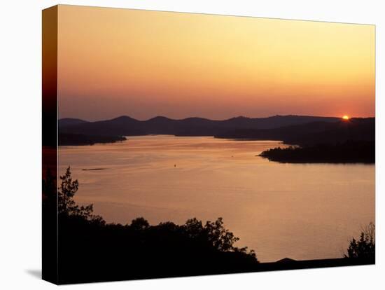 Sunset over Table Rock Lake near Kimberling City, Missouri, USA-Gayle Harper-Premier Image Canvas