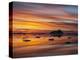 Sunset over tabular and glacial ice near Snow Hill Island, Weddell Sea, Antarctica-Michael Nolan-Premier Image Canvas