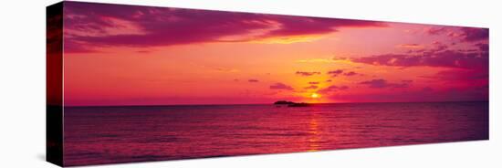 Sunset over The, Atlantic Ocean, Cat Island, Bahamas-null-Stretched Canvas