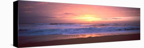 Sunset over the Beach, Morbihan, Brittany, France-null-Stretched Canvas