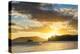 Sunset over the Beach, Nacula Island, Yasawa, Fiji, South Pacific-Michael Runkel-Premier Image Canvas