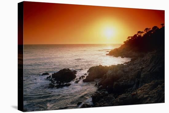 Sunset Over the Coastline of Big Sur, California-Tony Craddock-Premier Image Canvas