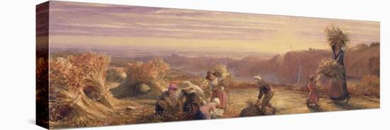 Sunset over the Gleaning Fields, 1855-Samuel Palmer-Premier Image Canvas