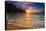 Sunset over the Na Pali Coast from Tunnels Beach, Haena State Park, Kauai, Hawaii, USA-Russ Bishop-Premier Image Canvas