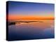 Sunset over the outer harbor of Reykjavik, Reykjavik, Iceland-null-Premier Image Canvas