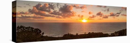 Sunset over the Pacific Ocean, Torrey Pines State Natural Reserve, San Diego, San Diego County-null-Premier Image Canvas