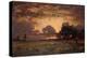 Sunset over the Plain of Barbizon-Thomas Rowlandson-Premier Image Canvas