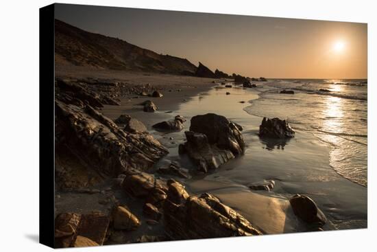 Sunset over the Rocks in Jericoacoara, Brazil-Alex Saberi-Premier Image Canvas