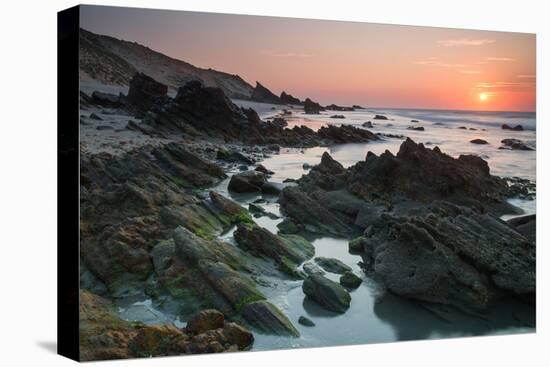 Sunset over the Rocks in Jericoacoara, Brazil-Alex Saberi-Premier Image Canvas