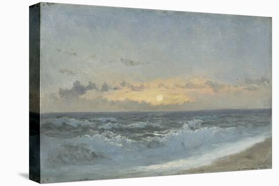 Sunset over the Sea, 1900 (Oil on Board)-William Pye-Premier Image Canvas