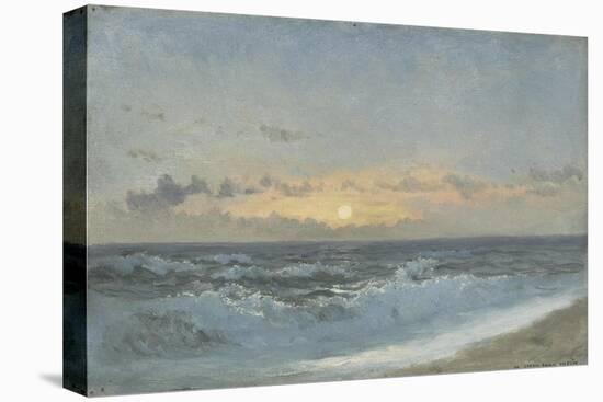 Sunset over the Sea, 1900 (Oil on Board)-William Pye-Premier Image Canvas