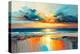 Sunset over the Sea-Avril Anouilh-Stretched Canvas