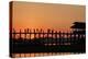 Sunset over U Bein Bridge, Taungthman Lake, U Bein, Amarapura, Myanmar (Burma), Asia-Nathalie Cuvelier-Premier Image Canvas