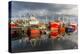 Sunset Reflected on the Commercial Fishing Fleet at Killybegs-Michael Nolan-Premier Image Canvas