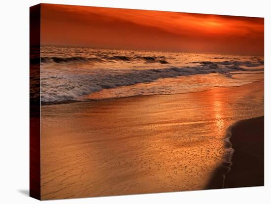 Sunset Reflection, Cape May, New Jersey, USA-Jay O'brien-Premier Image Canvas