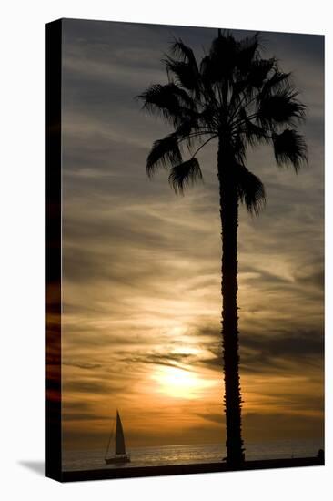 Sunset, Santa Monica Beach-Natalie Tepper-Premier Image Canvas