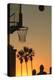 Sunset scenes, Venice Beach, Southern California, USA. Outdoor basketball court-Stuart Westmorland-Premier Image Canvas