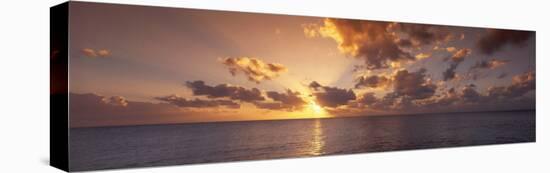 Sunset, Seven Mile Beach, Cayman Islands, Caribbean Sea-null-Premier Image Canvas