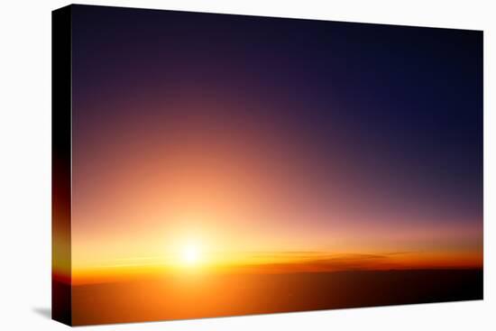 Sunset Sky Stratosphere Background, Pictured from Plane.-logoboom-Premier Image Canvas